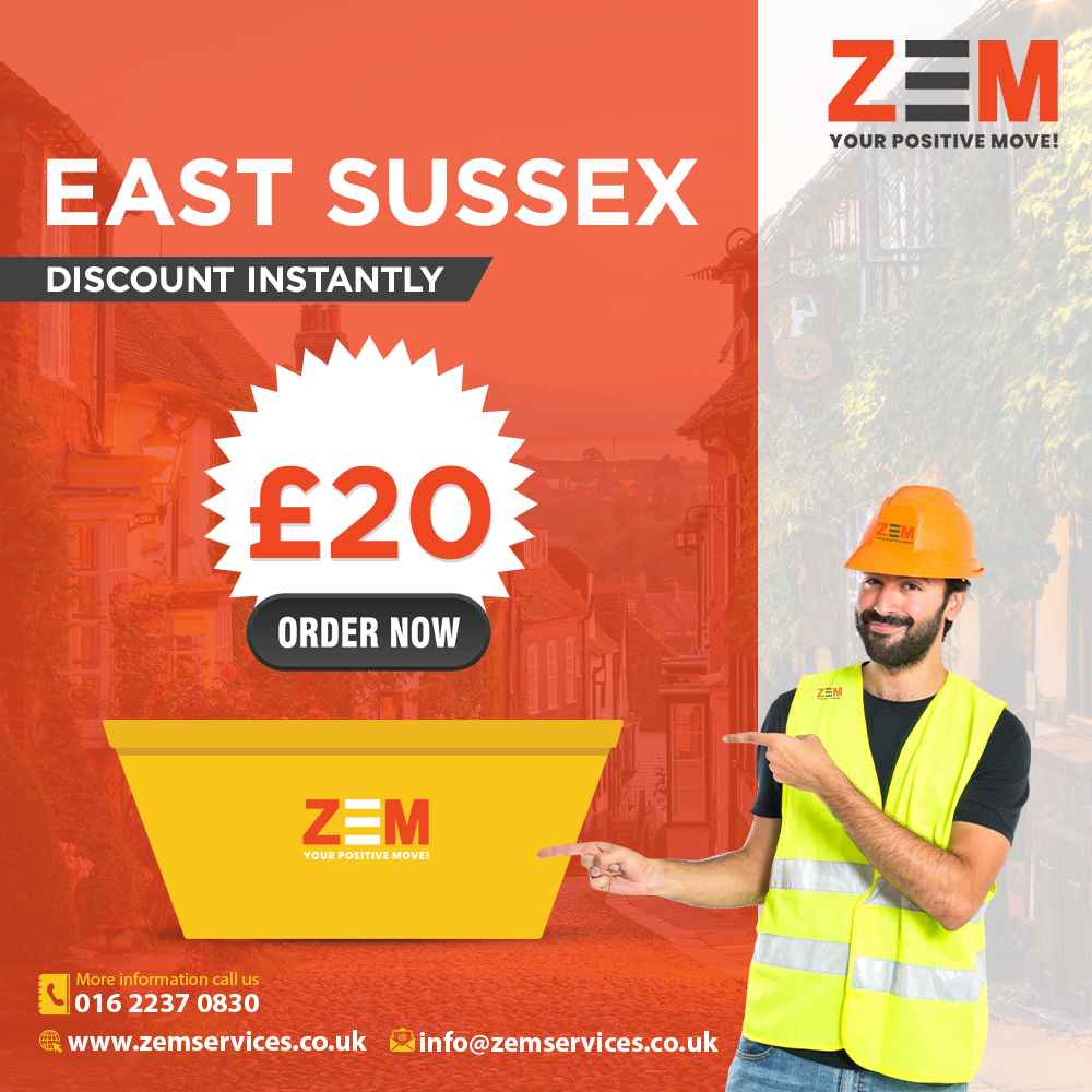 Skip Hire East Sussex Get £20 Discount Book Online Today