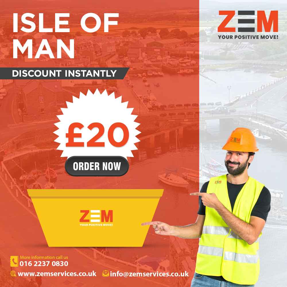 Skip Hire Isle of Man Get £20 Discount Book Online Today