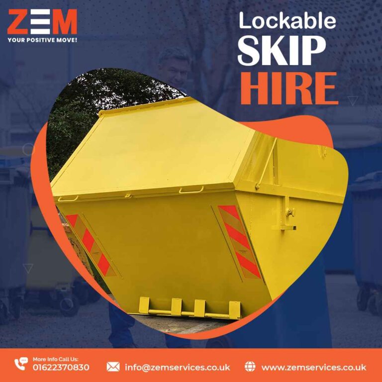 Lockable Condom Skip SKIP HIRE SERVICES - ZEM Services Limited